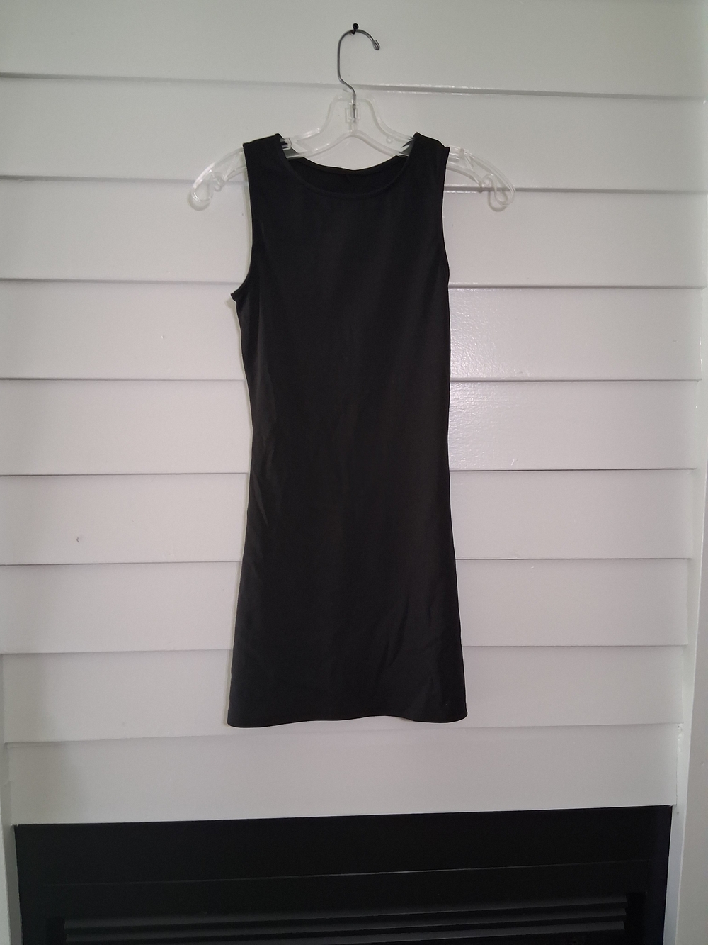 Sleek Black Sleeveless Mini Dress
